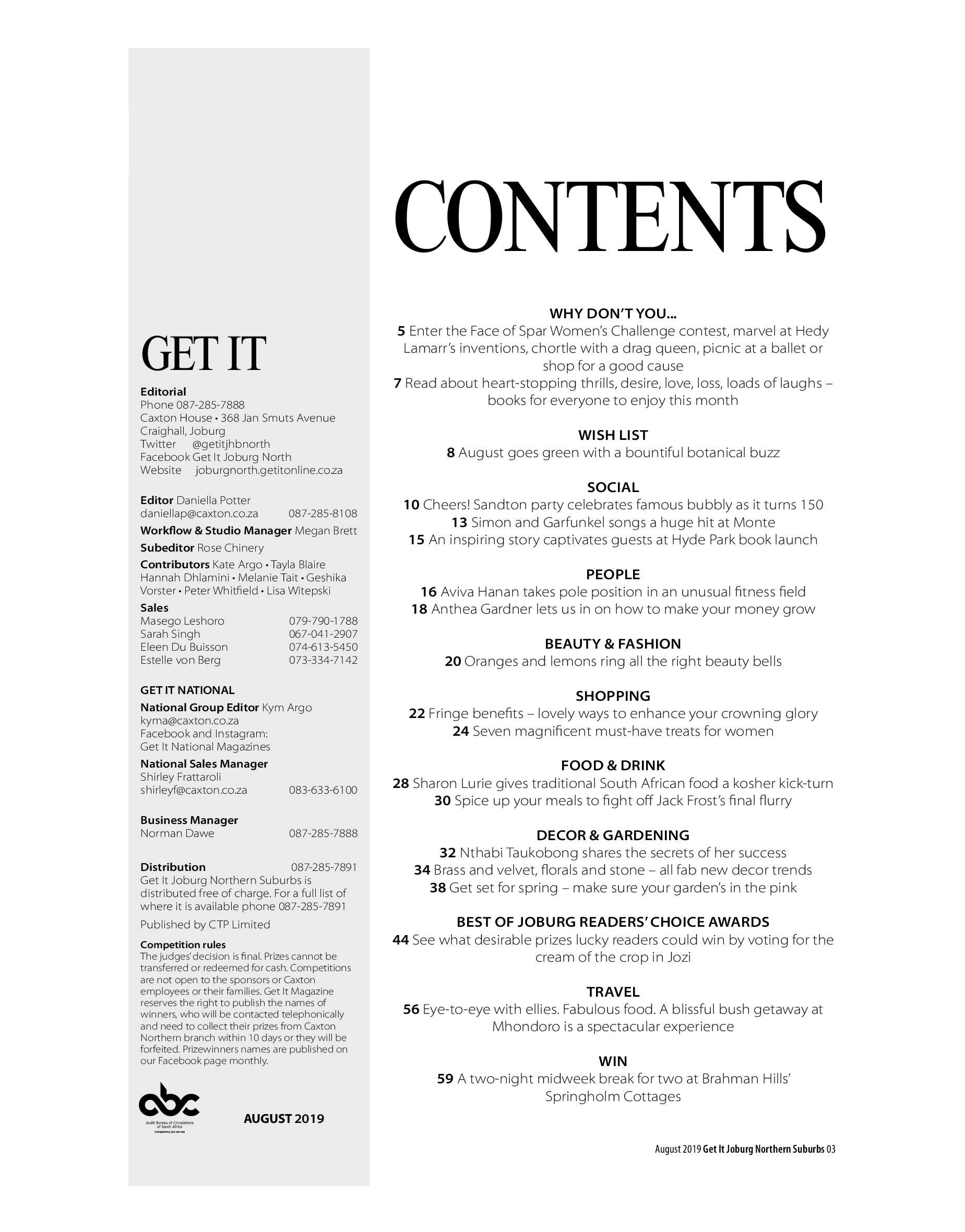 Get It Joburg North August 2019 page 3