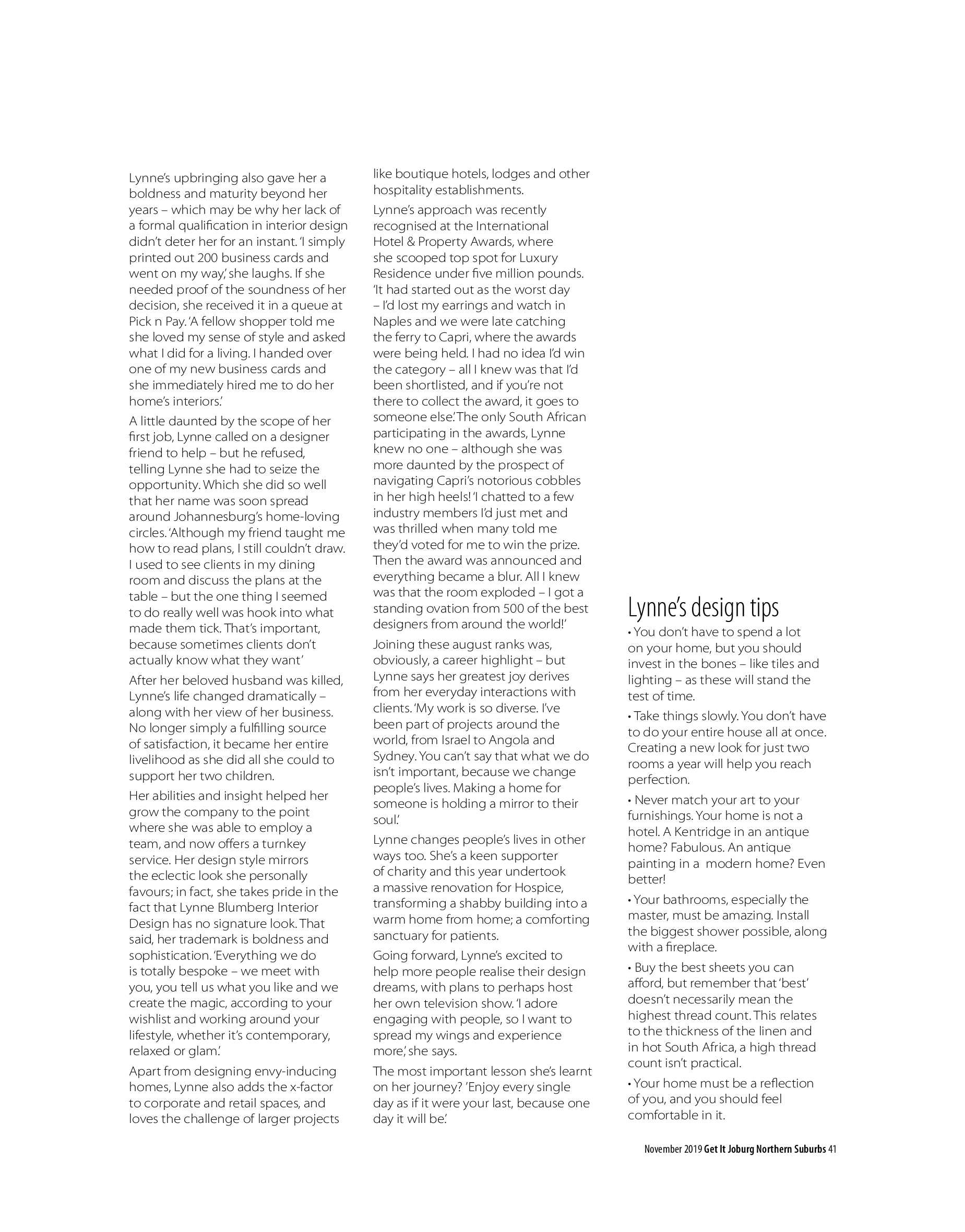 Get It Joburg North November 2019 page 41